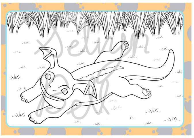 Chumby Coloring Card